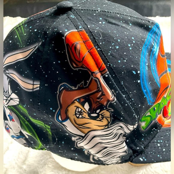 Space Jam Unisex SnapBack Adjustable Baseball Hat Vintage 1996 Movie Jordan - Picture 3 of 8